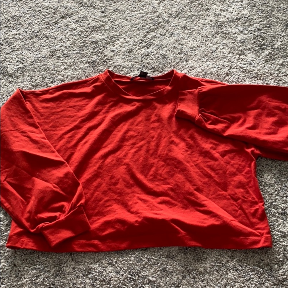 oversized cropped sweater